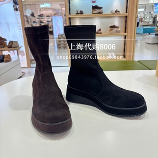 natursun娜冉2026冬季女鞋专柜弹力靴瘦瘦靴女短靴N26582901