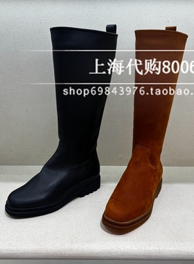 achette雅氏2025冬季女鞋专柜正品优雅长靴舒适高筒靴骑士靴5T62