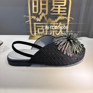 MIO米奥2026夏季女鞋专柜正品烟花水钻凉鞋鱼嘴凉拖鞋 M263126209