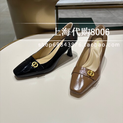 tigrisso蹀愫2026春季女鞋方头高跟鞋百搭浅口女单鞋 T76105A02