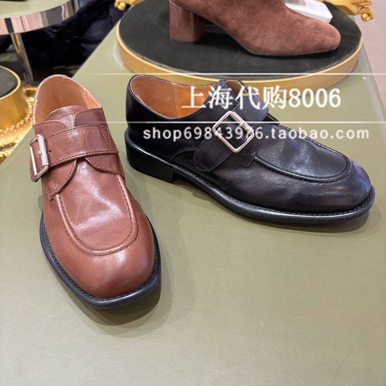 真美诗平跟乐福鞋优雅春季单鞋