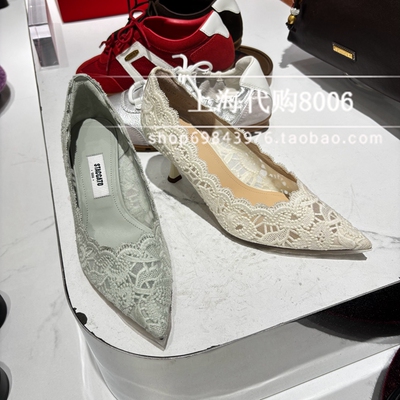 Staccato/思加图2026春季女鞋蕾丝岛法式高跟鞋婚鞋单鞋女ED335