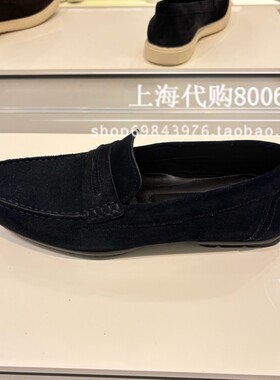 GEOX/健乐士2025秋季男鞋乐福鞋一脚蹬懒人鞋豆豆鞋男单鞋 U56Q6A