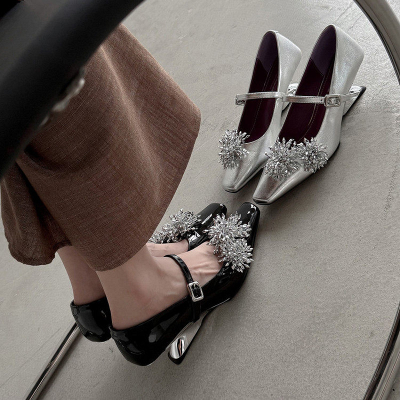 SIX MADDEN2026春款女鞋烟花方头玛丽珍鞋高跟鞋浅口女单鞋SMD371,女鞋,玛丽珍鞋,淘宝优惠券,粉丝福利购,淘宝优惠卷