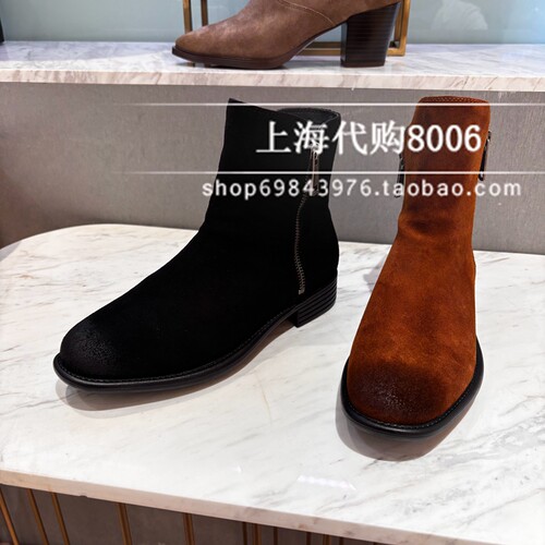 tigrisso蹀愫2025冬季女靴薄底时装靴轻盈切尔西靴短靴TA65795-50
