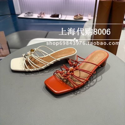 2025春季女鞋时尚凉鞋编织一字拖