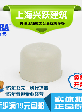 ERA公元PPR灰色管件塑料配件4分6分1寸堵头管帽管堵国标正品包邮