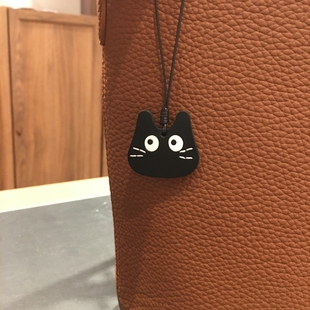 真皮可爱猫咪挂件 头层植鞣牛皮钥匙扣包包挂饰 手账本挂绳