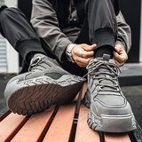 1613-2880-P68高帮男鞋2025新款冬季加绒保暖棉鞋厚底户外工装鞋，男装棉衣，星座1613-1