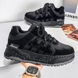 1613-2892-P75黑武士厚底面包鞋男女情侣款百搭增高休闲板鞋潮鞋，男鞋休闲鞋，星座1613-1