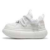 1613-2912-P65男鞋春季厚底增高小白鞋系带运动休闲鞋潮牌面包鞋，男鞋休闲鞋，星座1613-1