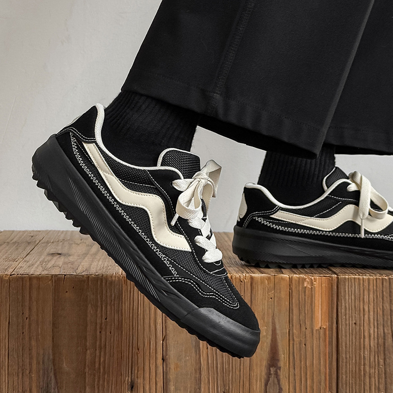 1613-2824-P75男鞋2025新款秋季透气休闲板鞋学生韩版百搭软底，男鞋休闲鞋，星座1613-1