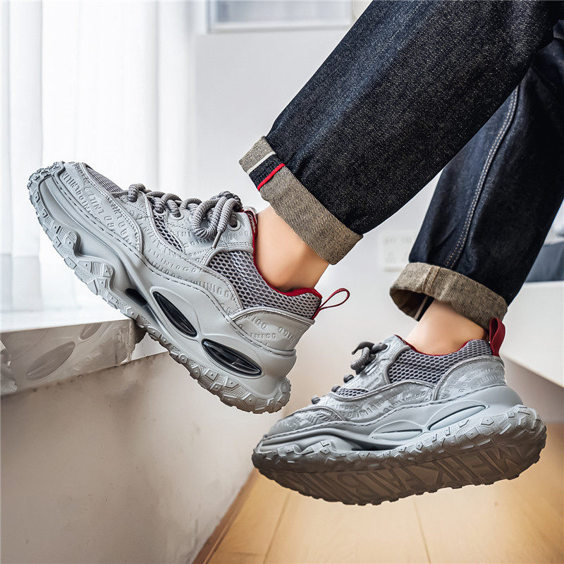 1613-2903-P60男鞋厚底老爹鞋休闲运动鞋增高百搭潮鞋2026春，男鞋休闲鞋，星座1613-1