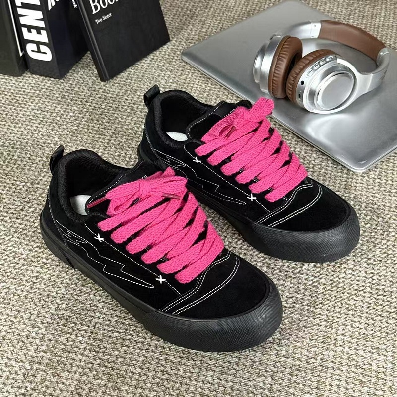 1613-2853-P70小众潮鞋男款黑色休闲板鞋街头滑板鞋设计学生鞋25，男鞋休闲鞋，星座1613-1