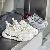 1613-2903-P60男鞋新款透气厚底老爹鞋黑色百搭潮流运动休闲鞋26，男鞋休闲鞋，星座1613-1