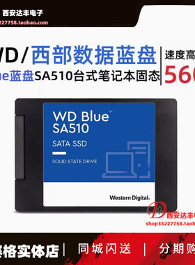 WD西数固态硬盘2TB SA510蓝盘 台式机SSD笔记本电脑硬盘sata3 4T