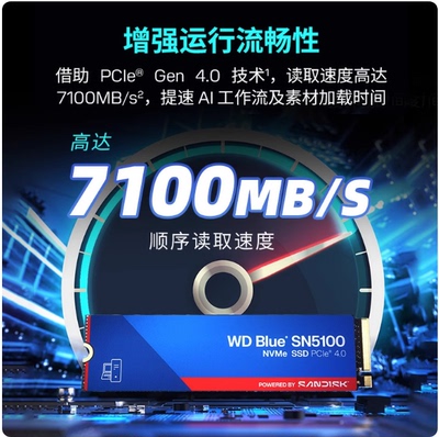 西部数据SN5100蓝盘固态硬盘
