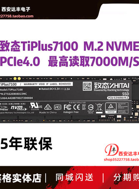 致态 TiPlus7100 1T SSD固态 长江存储4.0 2TB Tipro 7000 致钛