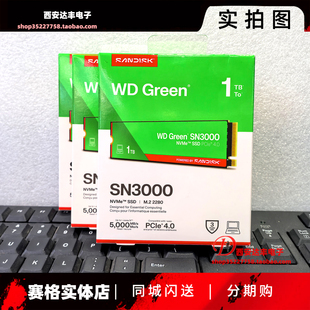 WD/西部数据 1T SN3000西数M.2固态硬盘1t 2t NVMe笔记本台式机