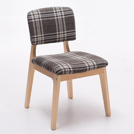 简域实木餐椅简约北欧餐桌椅时尚靠背椅创意木椅洽谈椅小设计