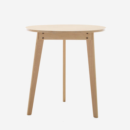 简域现代小户型餐桌白色实木餐桌简约餐台实木圆桌圆餐桌田园饭桌