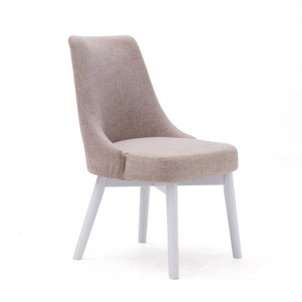 简域餐椅实木酒店椅子时尚咖啡椅简约休闲椅北欧餐椅SOHO洽谈椅