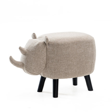 简域小凳子儿童创意鞋凳实木换鞋凳沙发凳穿鞋凳布艺坐凳门口矮凳