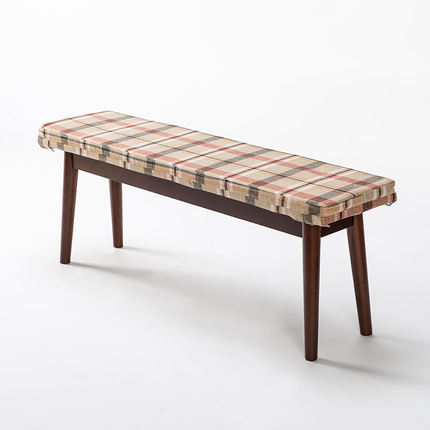 简域长条凳实木长板凳餐凳长椅凳子创意休闲凳原木凳换鞋凳床尾凳