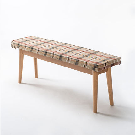 简域长条凳实木长板凳餐凳长椅凳子创意休闲凳原木凳换鞋凳床尾凳