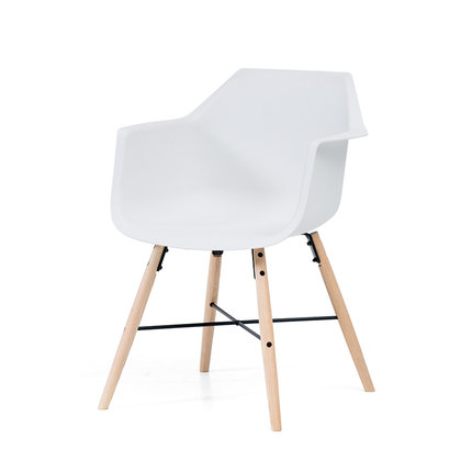 简域餐椅现代简约休闲实木椅子 北欧靠背椅家用书桌椅会议办公椅