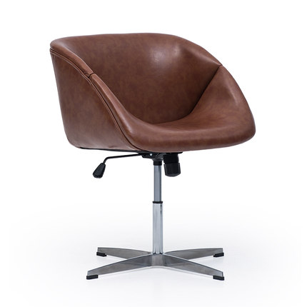 简域休闲椅现代soho办公椅北欧单人椅子创意懒人电脑椅简约靠背椅