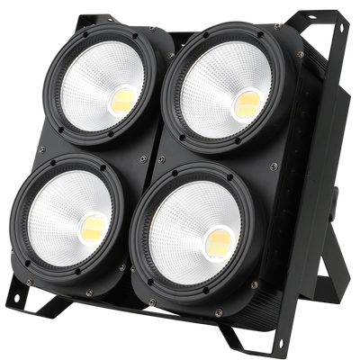 新款舞台灯光 LED面光灯演出补光灯婚庆酒店设备婚礼展会车展 模特T台走秀暖光白光四眼512控台COB帕灯观众灯