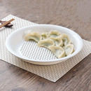 食品级双层沥水饺子专用盘密胺塑料水果盘菜盘圆盘商用盘家用 包邮