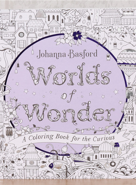 Worlds of Wonder Coloring Book奇妙世界涂色书成人解压涂鸦绘画