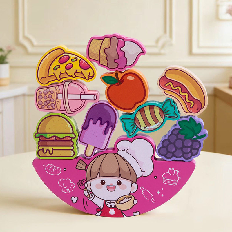 Delicacy Balance Stacking Game 儿童美食平衡叠叠乐专注力训练