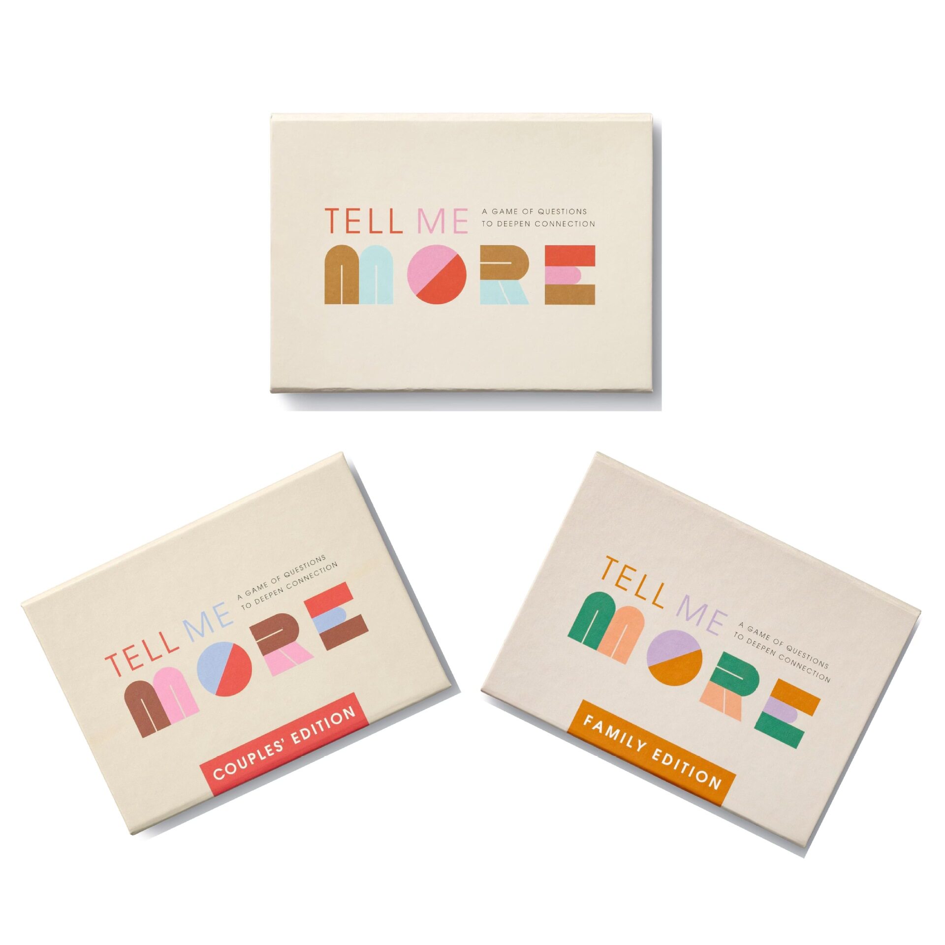 Tell Me More Family Game英文版告诉我更多桌游家庭聚会破冰游戏