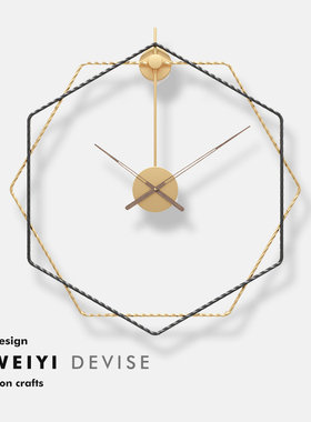 轻奢钟表挂钟客厅高档新款现代简约时尚大气家用餐厅装饰时钟挂墙