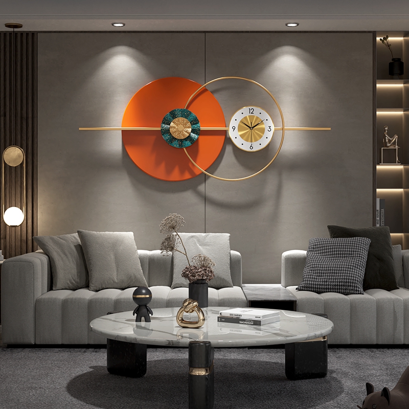 伟艺客厅背景墙极简轻奢壁饰