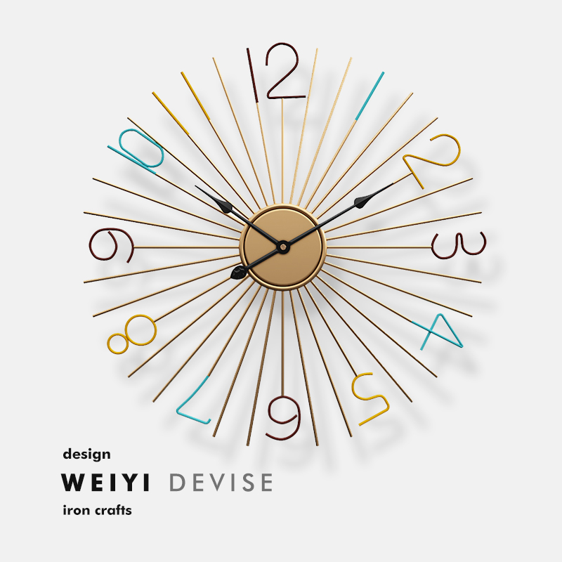 新中式客厅挂钟钟表家用时尚装饰