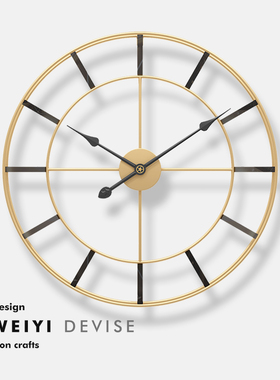 创意时尚装饰客厅钟表家用挂墙轻奢艺术挂钟现代简约餐厅北欧时钟