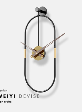 北欧客厅钟表创意挂钟现代简约石英钟家用挂墙表静音时钟免打孔