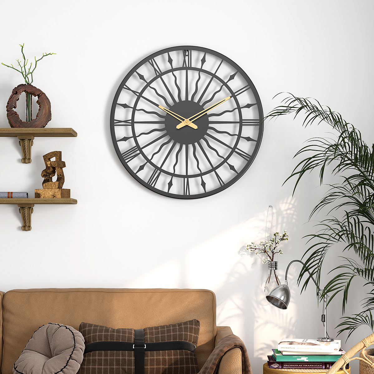 欧式客厅创意复古圆形装饰数字