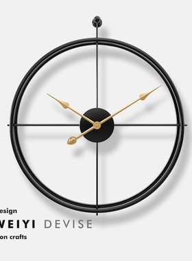 钟表挂钟客厅轻奢时尚简约现代装饰时钟挂墙石英钟表网红挂表家用