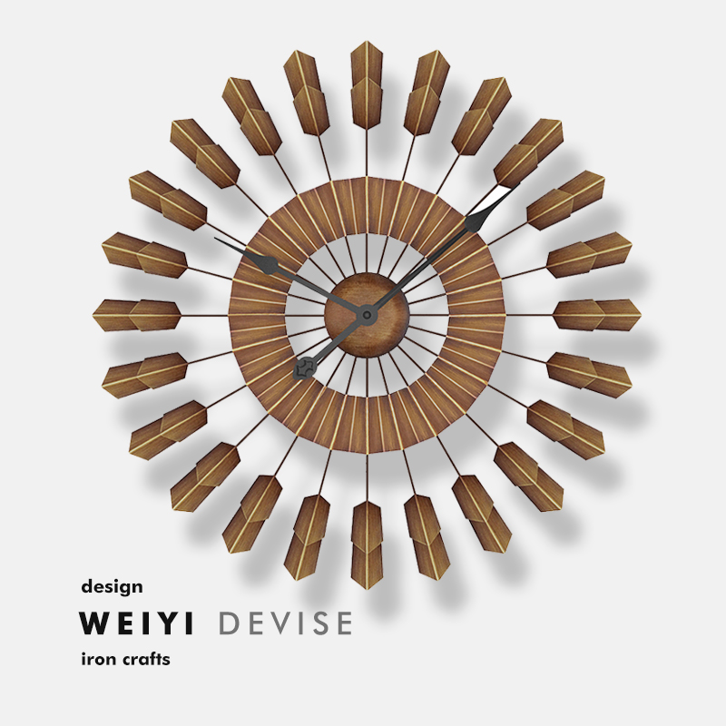 轻奢时尚客厅大气钟表创意网红表