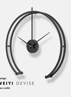 北欧钟表挂钟客厅创意现代极简约时钟个性大气家用时尚装饰艺术表