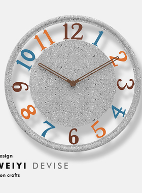 北欧极简挂钟ins风客厅现代简约家用时钟挂墙静音钟表装饰免打孔