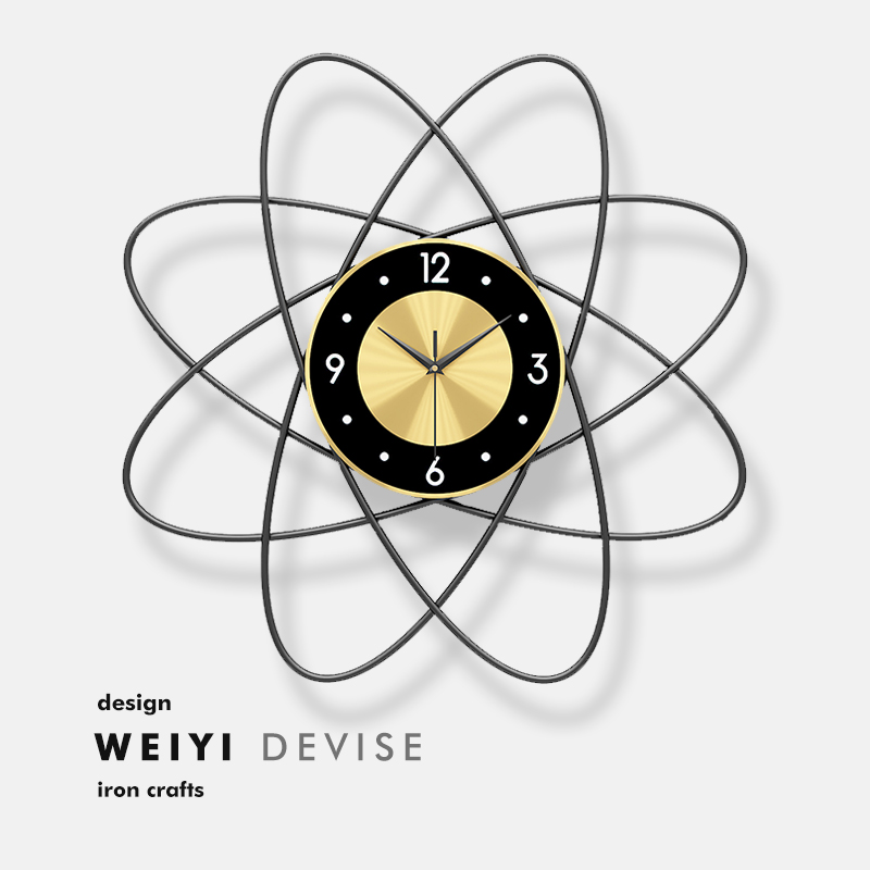 北欧挂钟现代简约客厅免打孔挂表