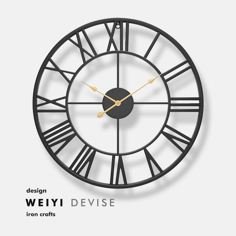 复古挂钟客厅美式时钟个性静音表