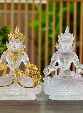 古法琉璃金刚萨埵鎏金佛像