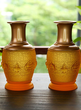 禅悦佛艺琉璃供奉中式客厅摆件